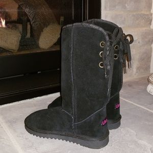 Tall Ukala Black Boots - Worn Once